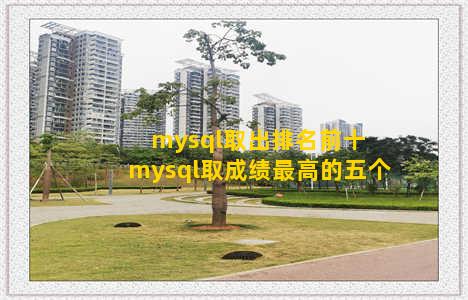 mysql取出排名前十 mysql取成绩最高的五个